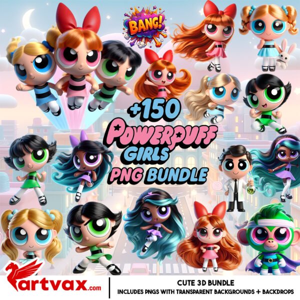 Powerpuff Girls PNG Bundle