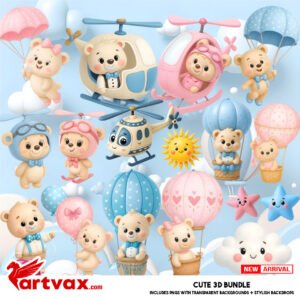 Teddy Bear PNG Bundle