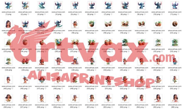 Lilo and Stitch Clipart Bundle