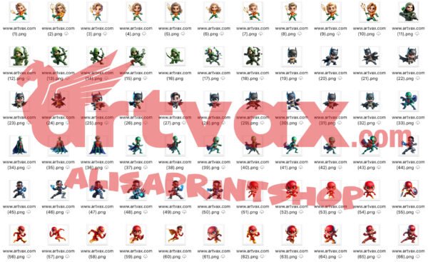 Justice League PNG Bundle