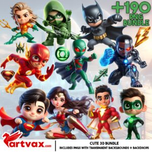 Justice League PNG Bundle