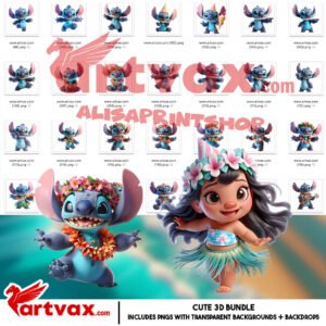 Lilo and Stitch Clipart Bundle
