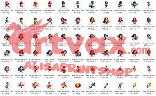 Justice League PNG Bundle