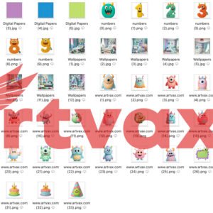 Monster Birthday PNG Bundle