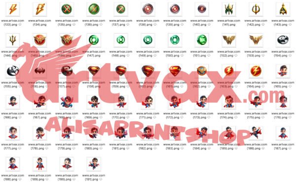 Justice League PNG Bundle