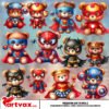 Superhero Bear PNG Bundle