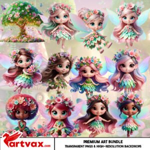 Fairy Clipart PNG Bundle