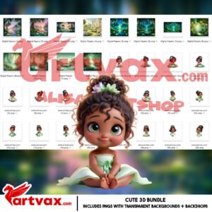Princess and the Frog Clipart Bundle