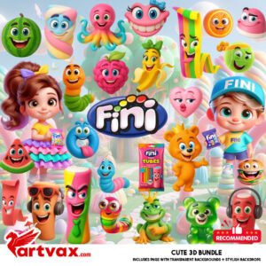 Fini Candy Characters Clipart
