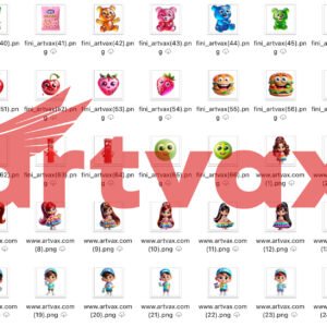 Fini Candy Characters Clipart