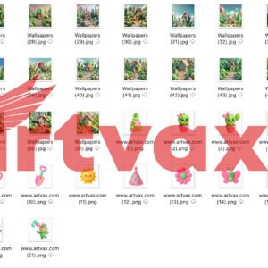 Cute Baby Cactus 3D Clipart Bundle