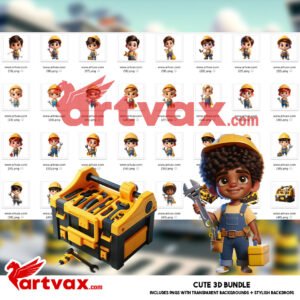 Construction Worker PNG Bundle