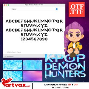 Kpop Demon Hunter Font