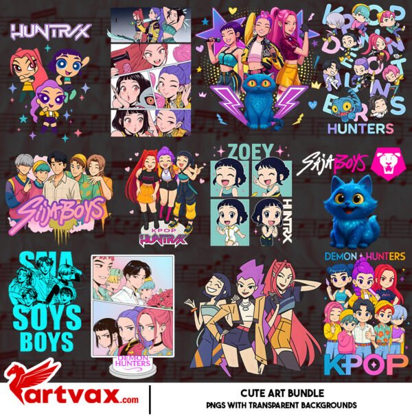 Kpop Clipart PNG Bundle