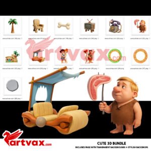 Flintstones Clipart Bundle