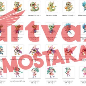 Chibi Dragon Ball Z Clipart Bundle