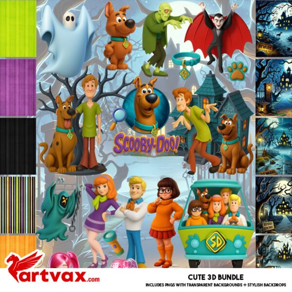 Scooby-Doo 3D Clipart Bundle