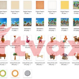 Flintstones Clipart Bundle
