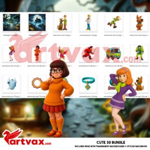 Scooby-Doo 3D Clipart Bundle