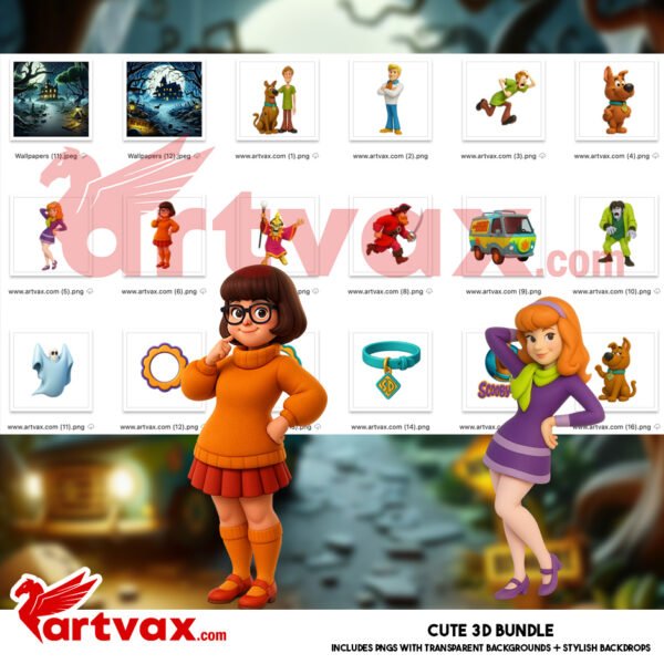 Scooby-Doo 3D Clipart Bundle