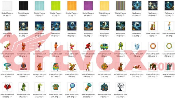 Scooby-Doo 3D Clipart Bundle