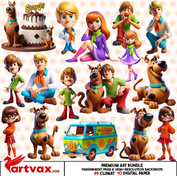 Scooby Doo Clipart Bundle