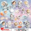 Cute Space Animals Clipart