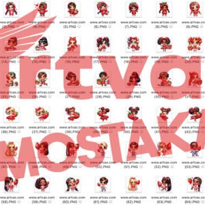 Strawberry Kids Clipart Bundle