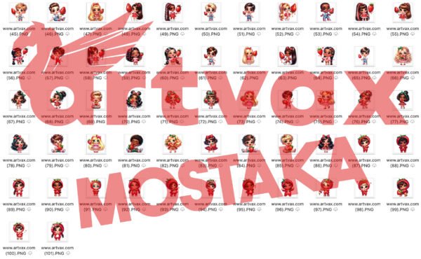Strawberry Kids Clipart Bundle