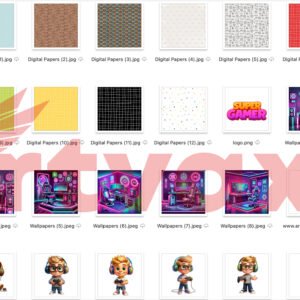 Super Gamer 3D Clipart Bundle