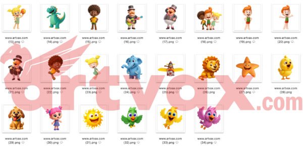 Mundo Bita 3D Clipart Bundle