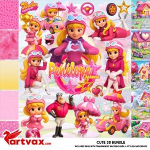 Penelope Charmosa Clipart Bundle