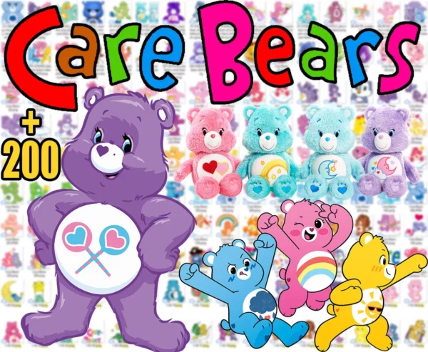 Care Bears PNG Clipart Bundle