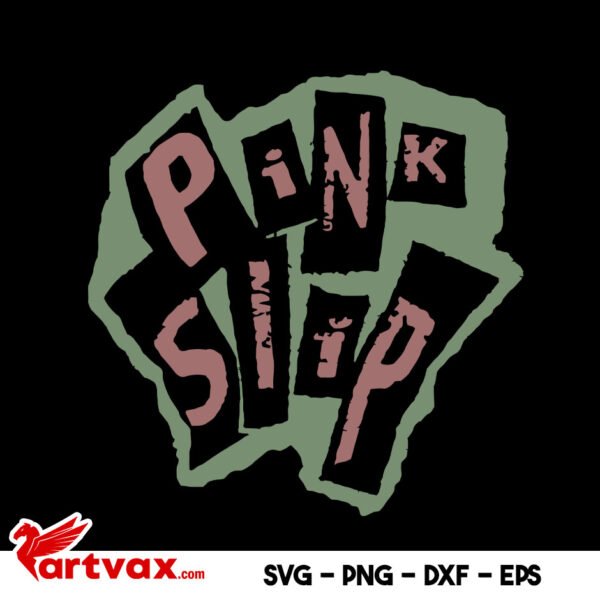 Pink Slip SVG, Disney Freaky Friday Pink Slip Rock Band Vintage Logo