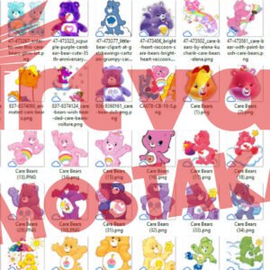 Care Bears PNG Clipart Bundle