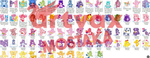 Care Bears PNG Clipart Bundle