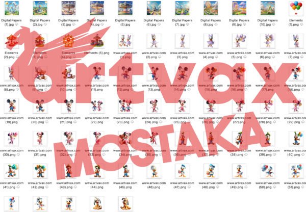 Mickey and Friends Clipart Bundle