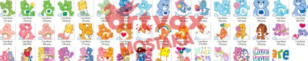 Care Bears PNG Clipart Bundle