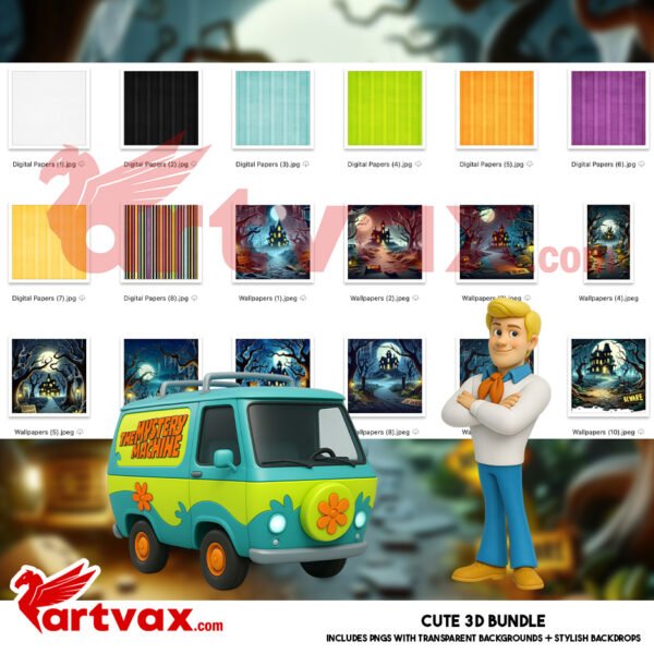 Scooby-Doo 3D Clipart Bundle