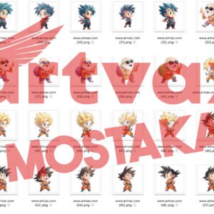 Chibi Dragon Ball Z Clipart Bundle