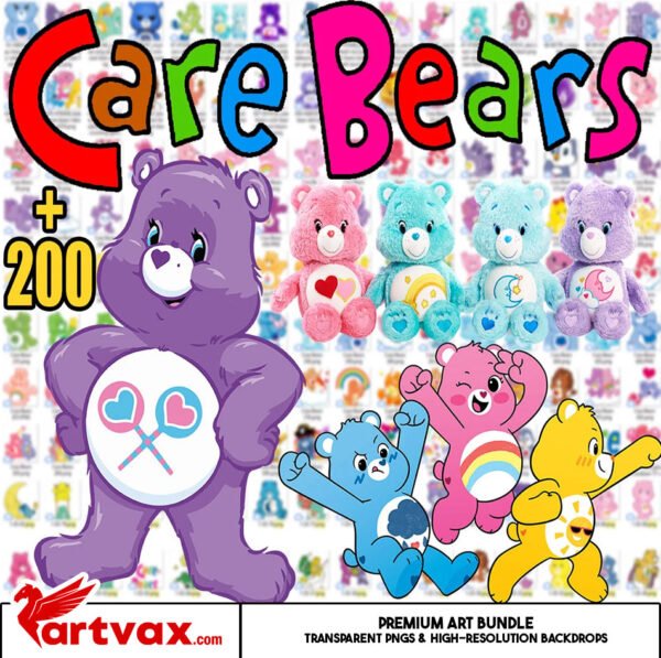 Care Bears PNG Clipart Bundle