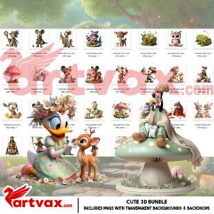 Disney Woodland Fairy Clipart Bundle