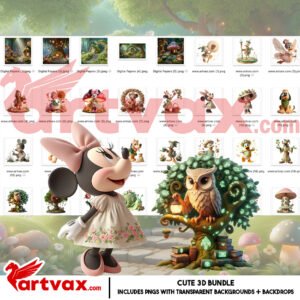 Disney Woodland Fairy Clipart Bundle