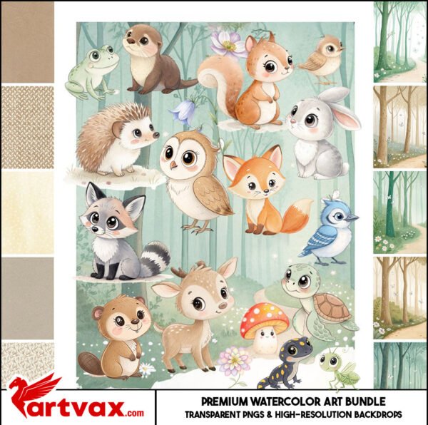 Woodland Forest Animals Clipart