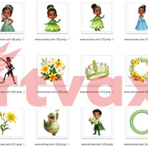 Princess and the Frog Clipart Bundle