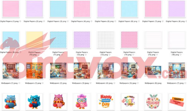 Happy Teacher’s Day Clipart Bundle