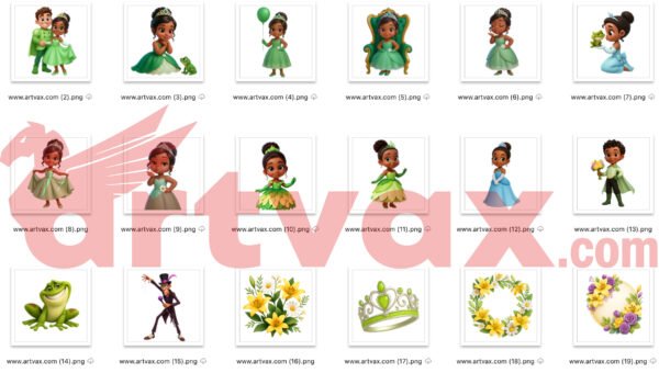 Princess and the Frog Clipart Bundle