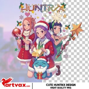 Huntrix Christmas PNG
