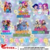 Kpop Huntrix Happy Birthday Clipart Bundle