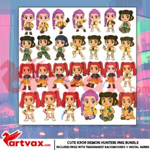 Kpop Demon Hunters Clipart Bundle